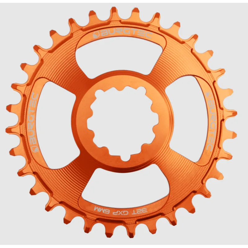 Cel mai bun preț Pinion față pentru bicicleta BURGTEC GXP Boost 3mm Offset Thick Thin Chainring ­Iron Bro Orange­ 32T